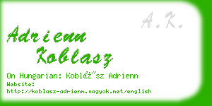 adrienn koblasz business card